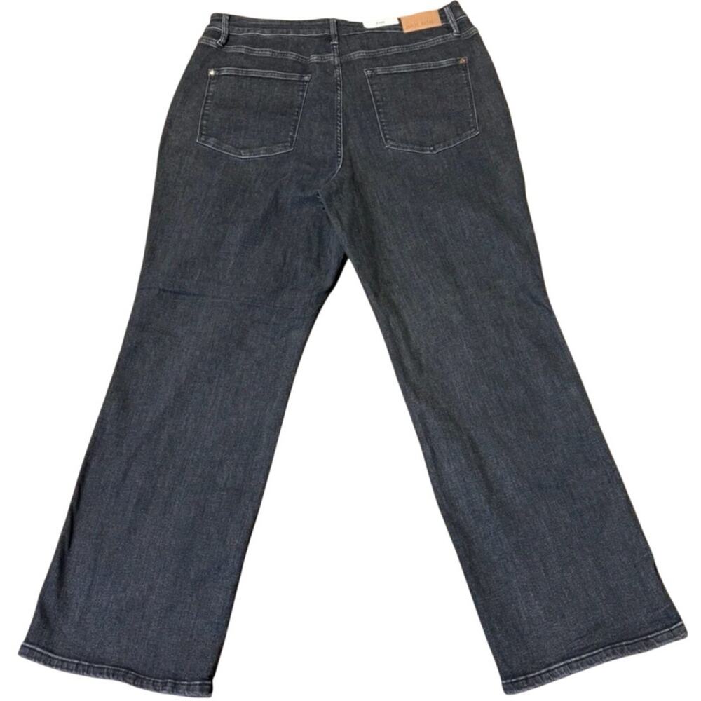 Judy Blue NWT Jeans 22W High Rise Tummy Control Straight Fit Black Denim Stretch - Picture 3 of 15